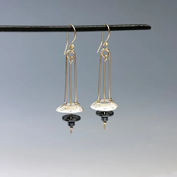 Carolyn Zakarija Earrings Flying Saucer Earrings