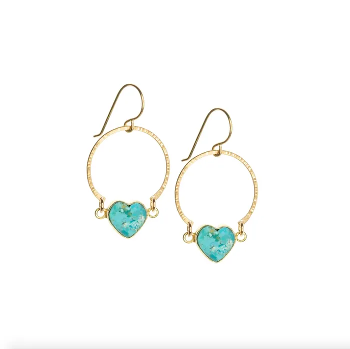Earrings Laura J Designs Radiant Love Earrings in Turquoise