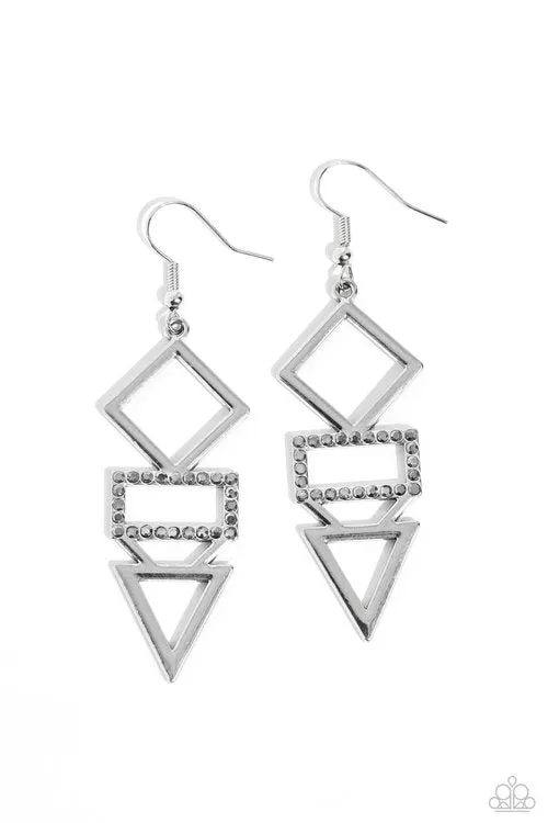 Earrings Paparazzi Earring Glamorously Geometric Paparazzi Jewelry