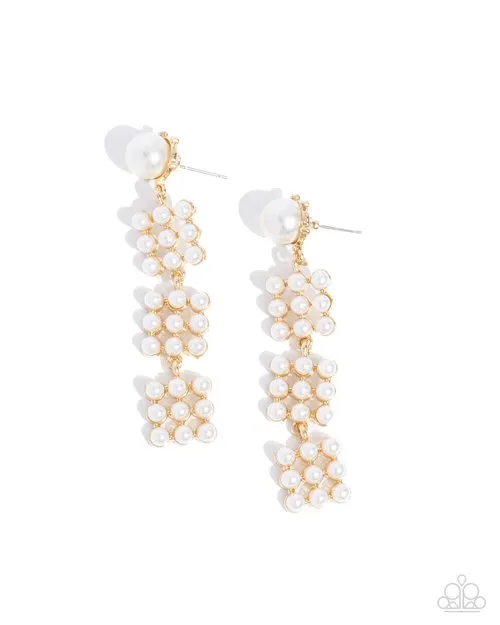 Paparazzi Jewelry Earrings Paparazzi Earring Pearl Pastime Gold Paparazzi Jewelry Earrings Paparazzi Earring Pearl Pastime Gold