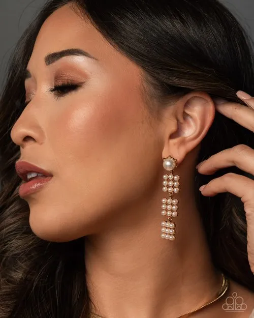 Paparazzi Jewelry Earrings Paparazzi Earring Pearl Pastime Gold Paparazzi Jewelry Earrings Paparazzi Earring Pearl Pastime Gold