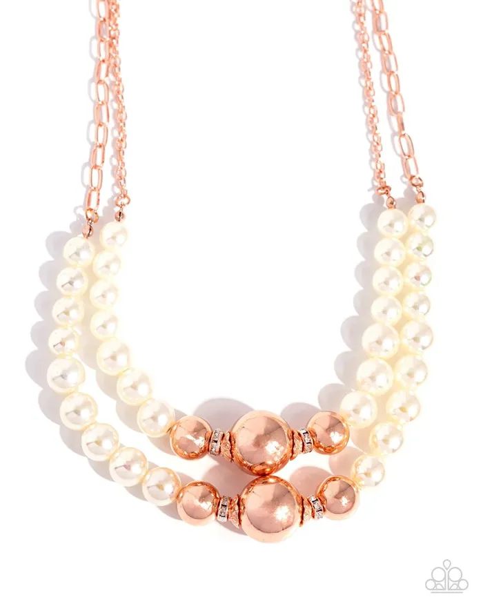 Paparazzi Jewelry Necklaces Paparazzi Necklace Ballroom Balance Copper Paparazzi Jewelry Necklaces Paparazzi Necklace Ballroom Balance Copper