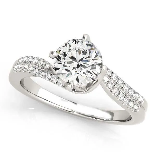 345 Carats Round Natural Earth Mined Diamond Solitaire Ring With Accent White Gold 14K GB Rings 345 Carats Round Natural Earth Mined Diamond Solitaire Ring With Accent White Gold 14K GB Rings