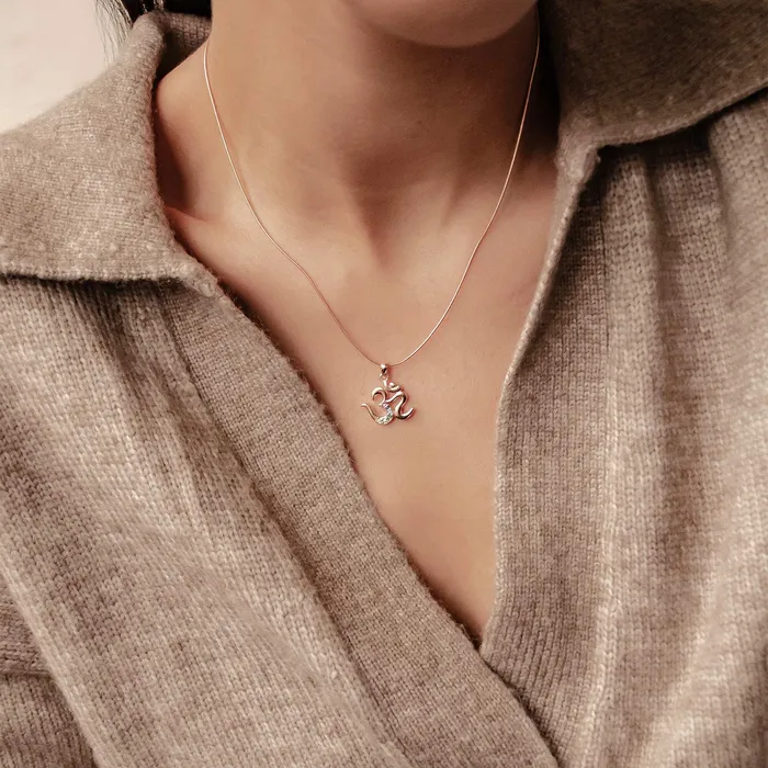 Chakras Om Pendant Necklace for Unity Sterling Silver Hey Happiness Necklaces Chakras Om Pendant Necklace for Unity Sterling Silver Hey Happiness Necklaces