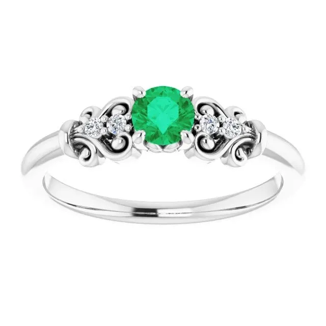 GB Natural Earth Mined Diamond Ring 110 Carats Green Emerald Vintage Style Jewelry Rings GB Natural Earth Mined Diamond Ring 110 Carats Green Emerald Vintage Style Jewelry Rings