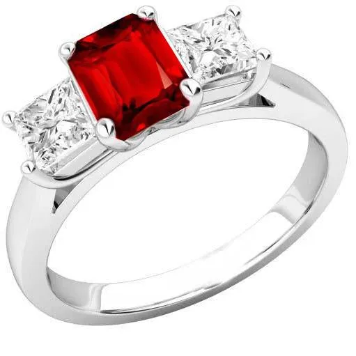 GB Rings Prong Set Red Ruby And Natural Earth Mined Diamonds 400 Carats Ring 14K Gold GB Rings Prong Set Red Ruby And Natural Earth Mined Diamonds 400 Carats Ring 14K Gold