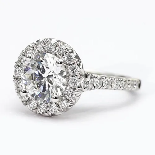 HarryChadEntcom Rings Halo Natural Earth Mined Diamond Ring 250 Carats Round Cut Women White Gold 14K Jewelry HarryChadEntcom Rings Halo Natural Earth Mined Diamond Ring 250 Carats Round Cut Women White Gold 14K Jewelry