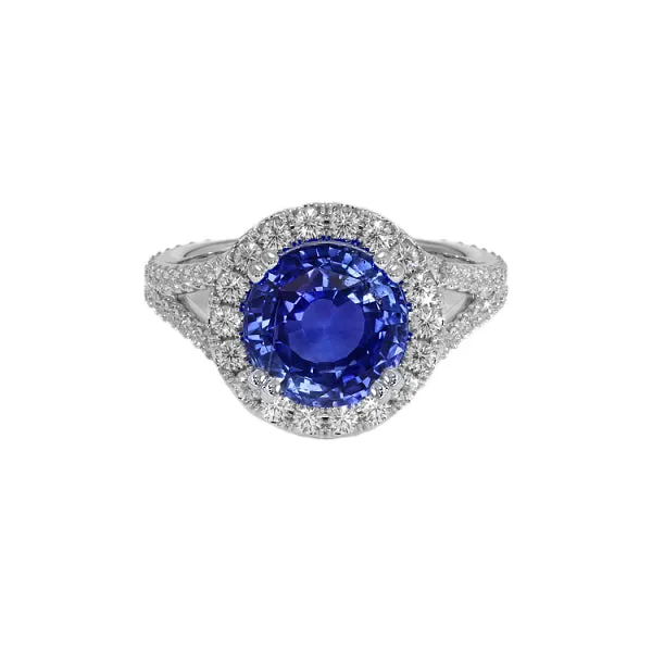 Rings HarryChadEntcom Natural Earth Mined Diamond Halo Engagement Blue Sapphire Womens Ring 10 Carats Rings HarryChadEntcom Natural Earth Mined Diamond Halo Engagement Blue Sapphire Womens Ring 10 Carats