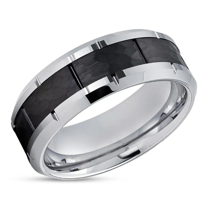 Clean Casting Jewelry Rings Black Wedding Ring Silver Wedding Band Black Tungsten Ring Wedding Ring 8mm Ring Clean Casting Jewelry Rings Black Wedding Ring Silver Wedding Band Black Tungsten Ring Wedding Ring 8mm Ring