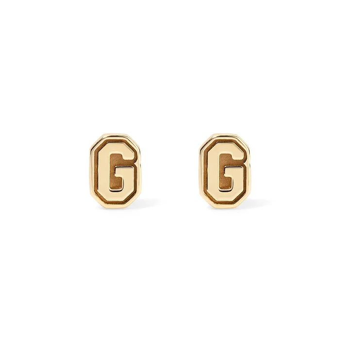 Earrings SG Fashion Sterling Silver Small Varsity Stud