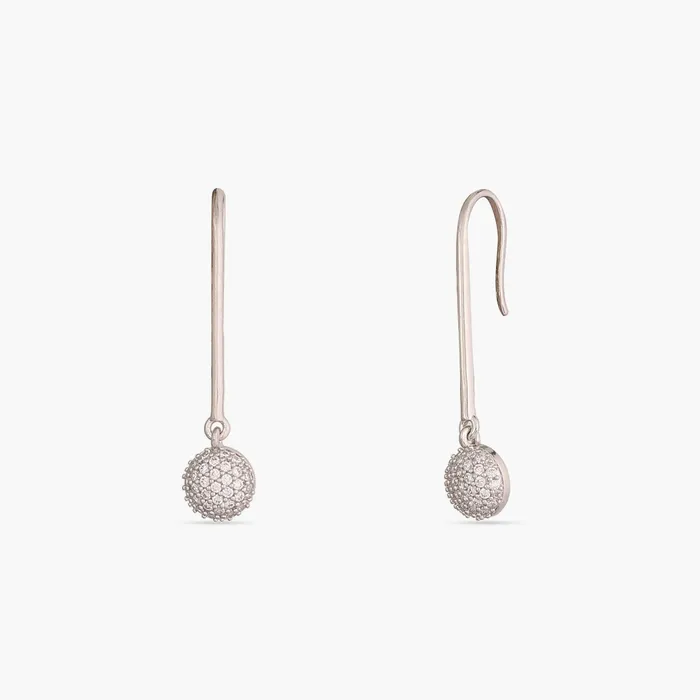 Earrings SILVER Simple Silver Drop Earrings