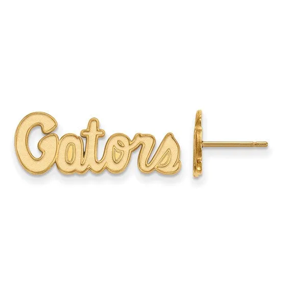 International Diamond Center Earrings 14k Yellow Gold LogoArt University of Florida Gators Script Extra Small Post Earrings International Diamond Center Earrings 14k Yellow Gold LogoArt University of Florida Gators Script Extra Small Post Earrings