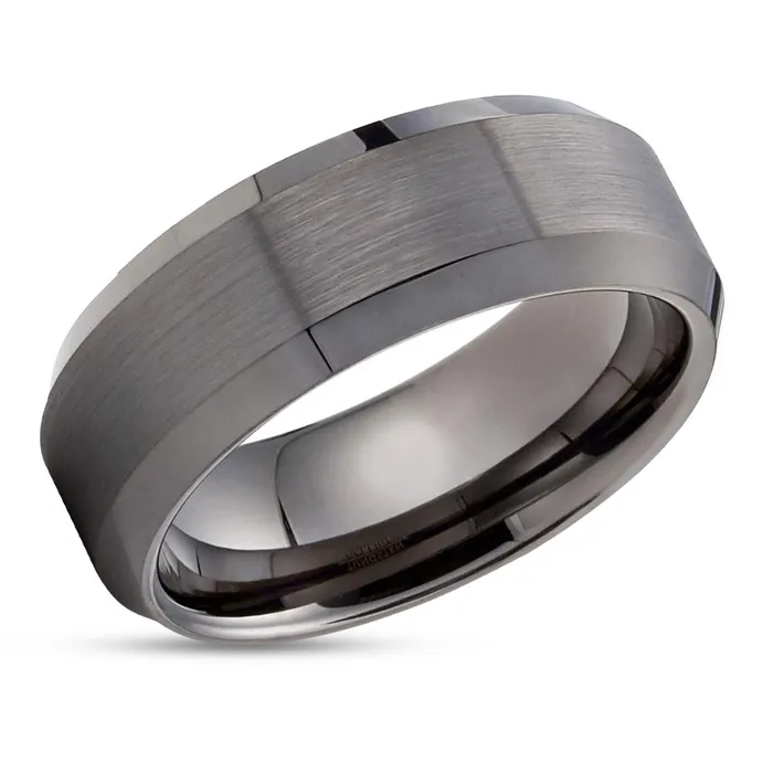 Rings Clean Casting Jewelry Gunmetal Wedding Ring Tungsten Wedding Ring Gunmetal Wedding Band Beveled Rings Clean Casting Jewelry Gunmetal Wedding Ring Tungsten Wedding Ring Gunmetal Wedding Band Beveled