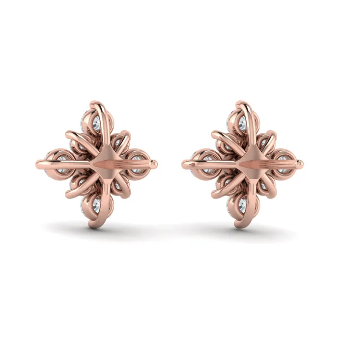 Shop IDC estore Earrings Vlora Estrella 14K Floating Diamond Star Stud Earrings Diamond 124CTW