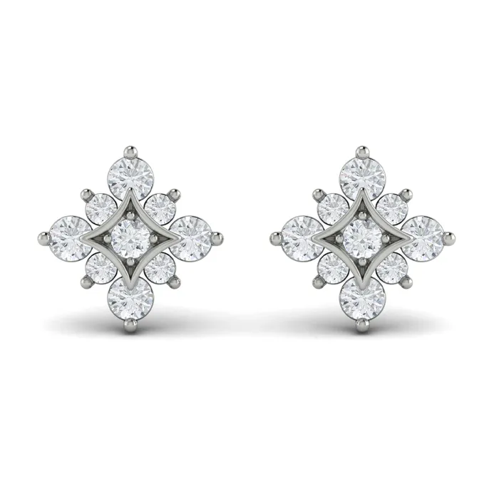 Shop IDC estore Earrings Vlora Estrella 14K Floating Diamond Star Stud Earrings Diamond 124CTW