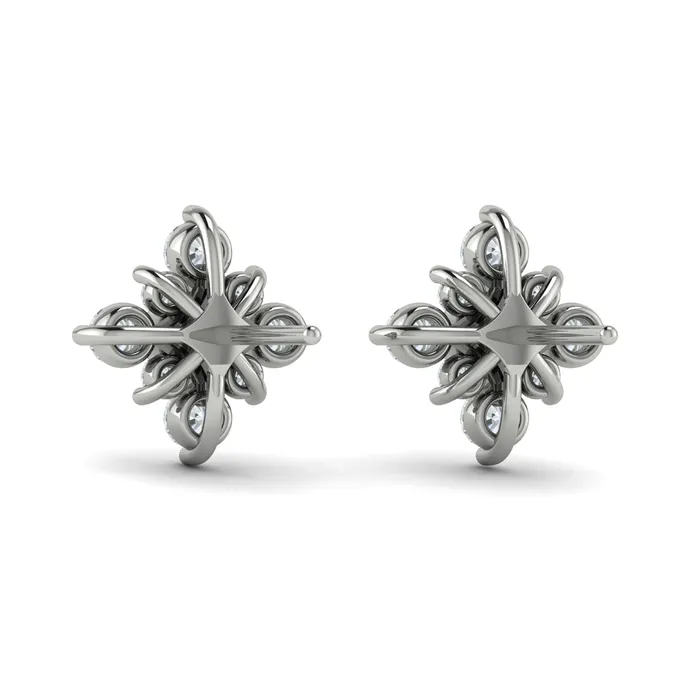 Shop IDC estore Earrings Vlora Estrella 14K Floating Diamond Star Stud Earrings Diamond 124CTW