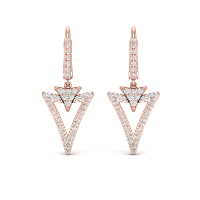 Shop IDC estore Earrings Vlora Miravel 14K Diamond Baguette Double Trinity Huggie Earrings 06CTW Shop IDC estore Earrings Vlora Miravel 14K Diamond Baguette Double Trinity Huggie Earrings 06CTW