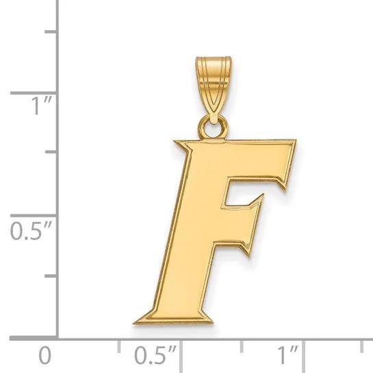 Shop IDC estore Necklaces Sterling Silver Goldplated LogoArt University of Florida Letter F Large Pendant Shop IDC estore Necklaces Sterling Silver Goldplated LogoArt University of Florida Letter F Large Pendant