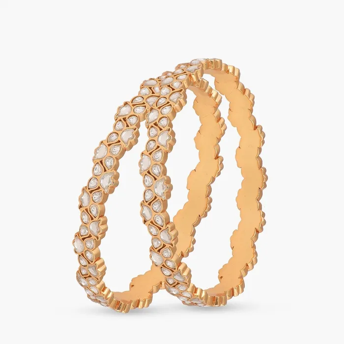 SILVER Rings Hira Delicate Jadau Silver Bangles