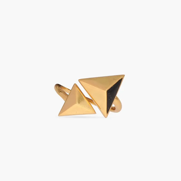 SILVER Rings Pyramid Simple Silver Finger Ring