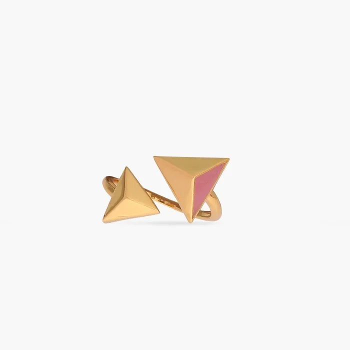 SILVER Rings Pyramid Simple Silver Finger Ring