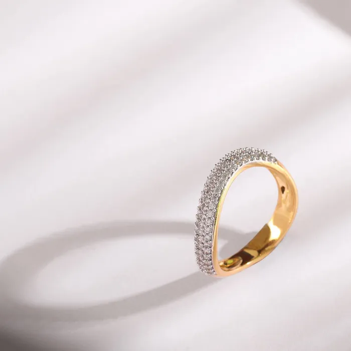 SILVER Rings Wave CZ Delicate Silver Band Finger Ring
