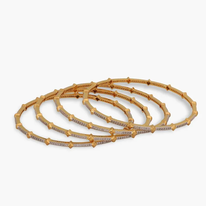 SILVER Shimmer Stackable CZ Silver Bangles Rings