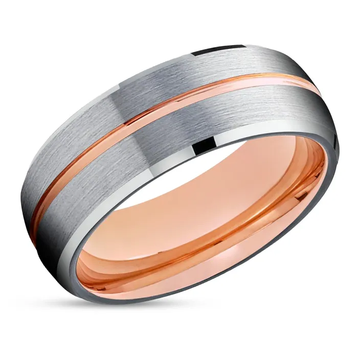 Silver Tungsten Wedding Band Rose Gold Tungsten Ring 8mm Black Tungsten Ring Brush Clean Casting Jewelry Rings Silver Tungsten Wedding Band Rose Gold Tungsten Ring 8mm Black Tungsten Ring Brush Clean Casting Jewelry Rings