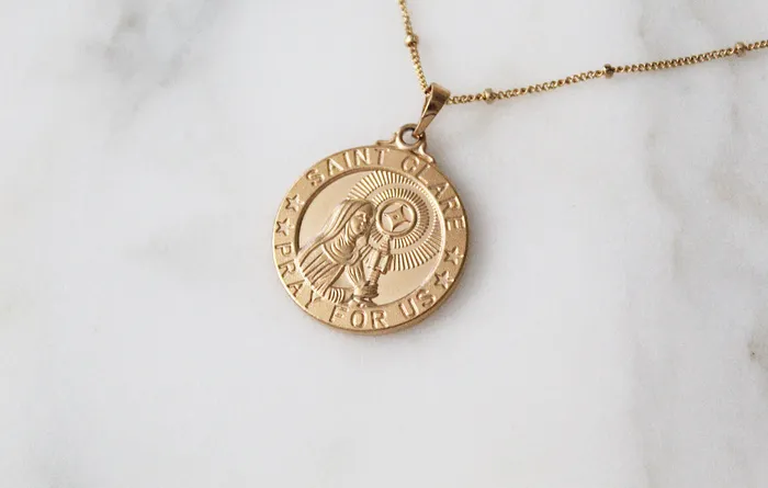 TheLittleCatholic Necklaces St Clare Necklace
