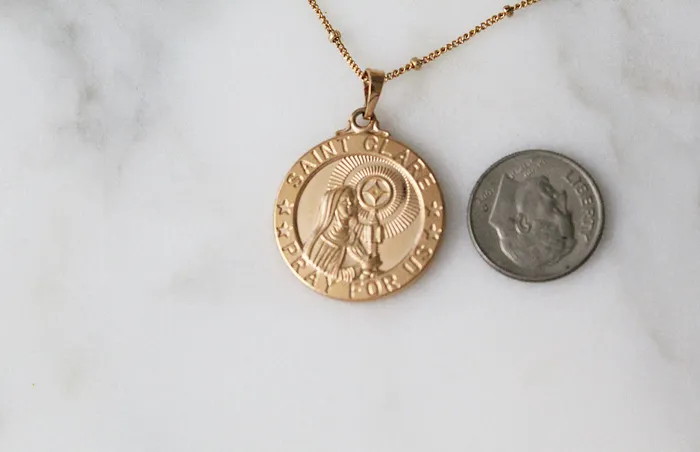 TheLittleCatholic Necklaces St Clare Necklace