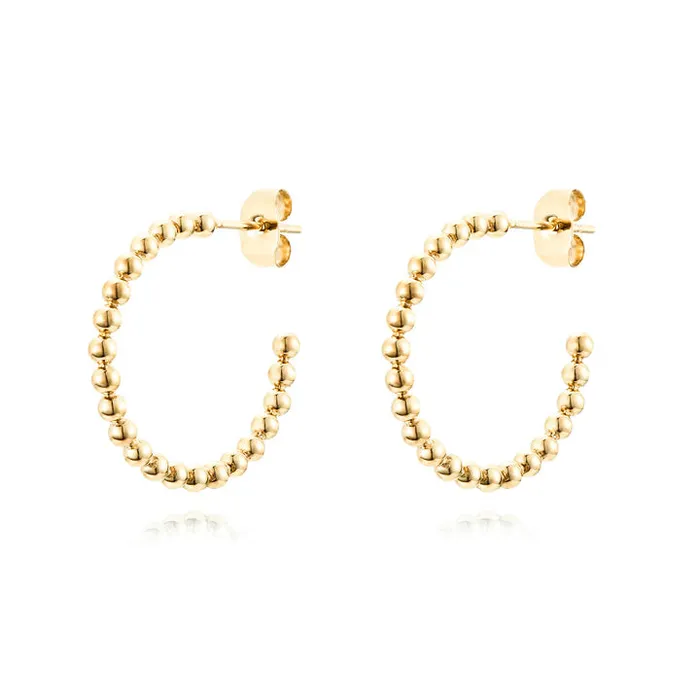VibeSzn Earrings Open Ball Hoop Earrings